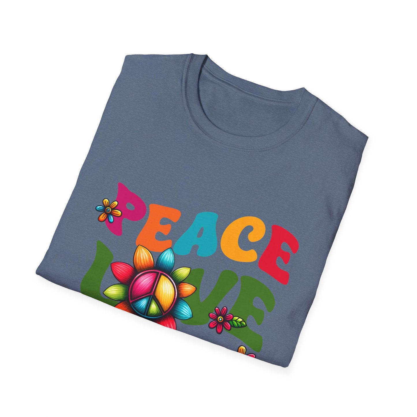 Christian Peace Love Jesus Unisex Softstyle T-Shirt, Religious Faith Tee, Christian Gift, Inspirational Shirt, Religious Apparel, Christian