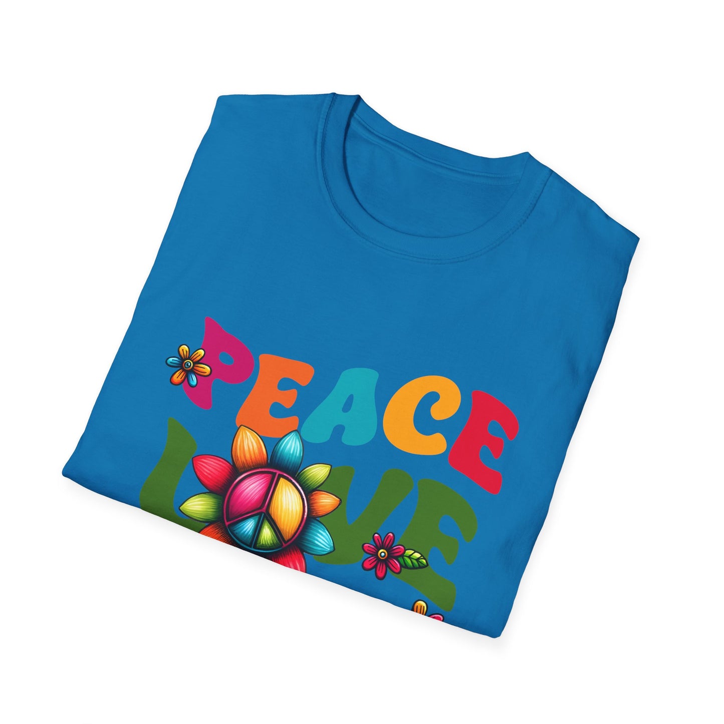 Christian Peace Love Jesus Unisex Softstyle T-Shirt, Religious Faith Tee, Christian Gift, Inspirational Shirt, Religious Apparel, Christian