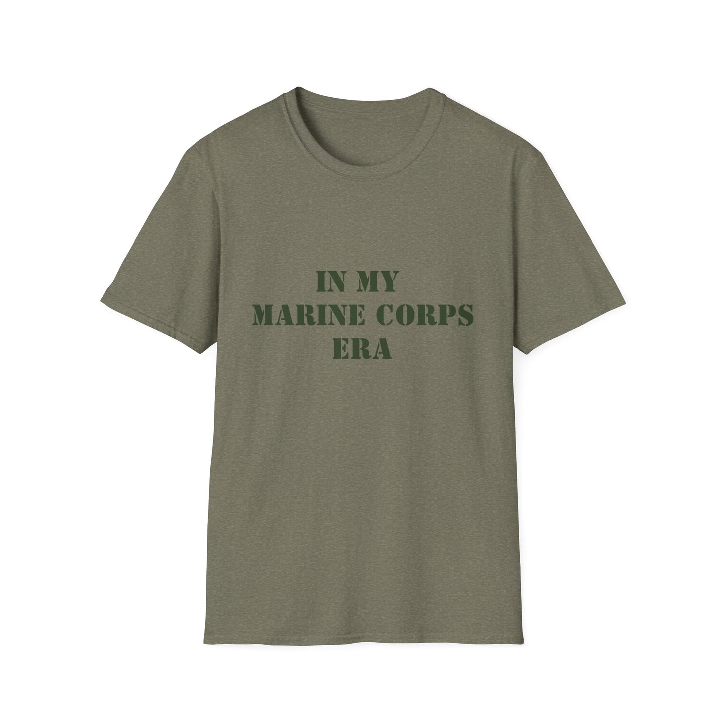 Marine Corps Era Unisex Softstyle T-Shirt, Military Veteran Tee, Army Soldier Shirt, Patriotic Apparel, Armed Forces Gift
