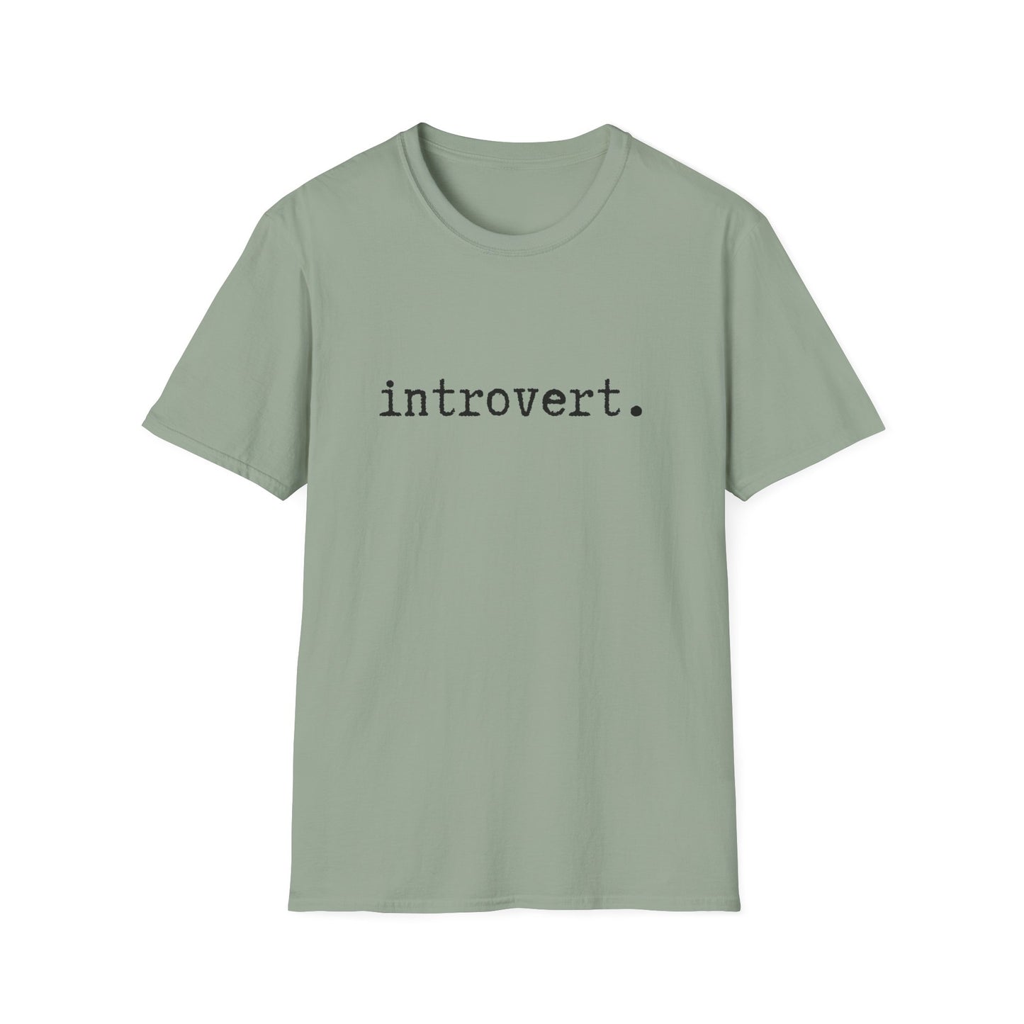Introvert Unisex Softstyle T-Shirt, Minimalist tee, minimalist fashion, Simple message t-shirt, gift for him, gift for her, message tee