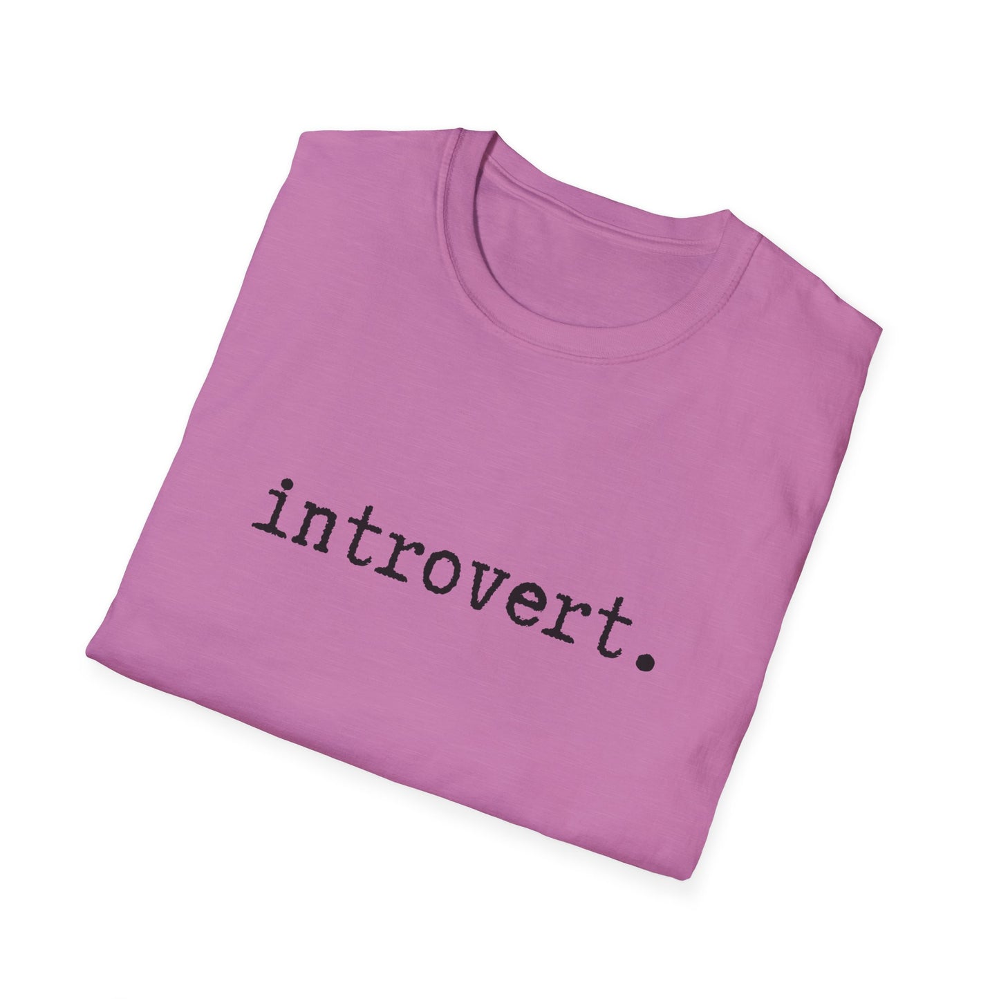 Introvert Unisex Softstyle T-Shirt, Minimalist tee, minimalist fashion, Simple message t-shirt, gift for him, gift for her, message tee