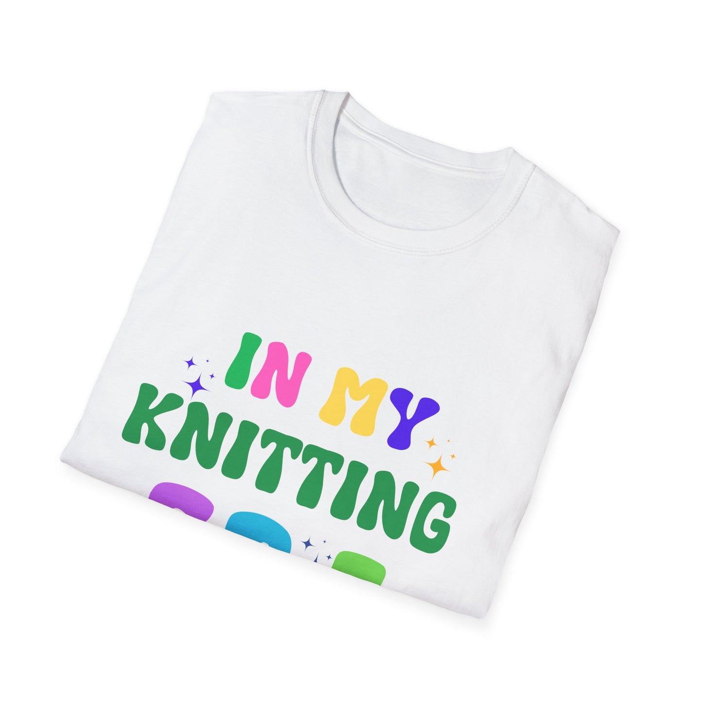 Knitting Era Unisex Softstyle T-Shirt, Knit Lover Gift Tee, Comfy Knitting Shirt, Knitter's Wardrobe Essential, Knitting Hobby Apparel