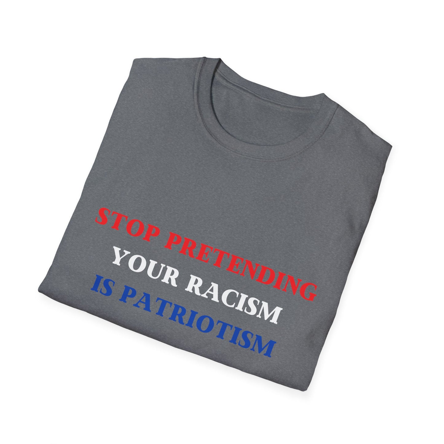 Anti-racism Statement Tee, Unisex Softstyle T-Shirt, BLM Shirt, Social Justice Activist Top, Equality Protest Apparel, Racial Justice