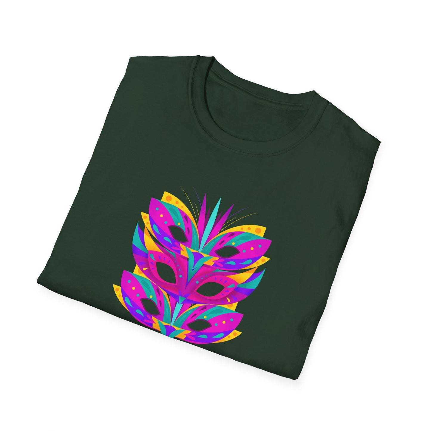 Mardi Gras is my Biggest Favorite Mistake Unisex Softstyle T-Shirt, Party SHirt, Fat Tuesday tee