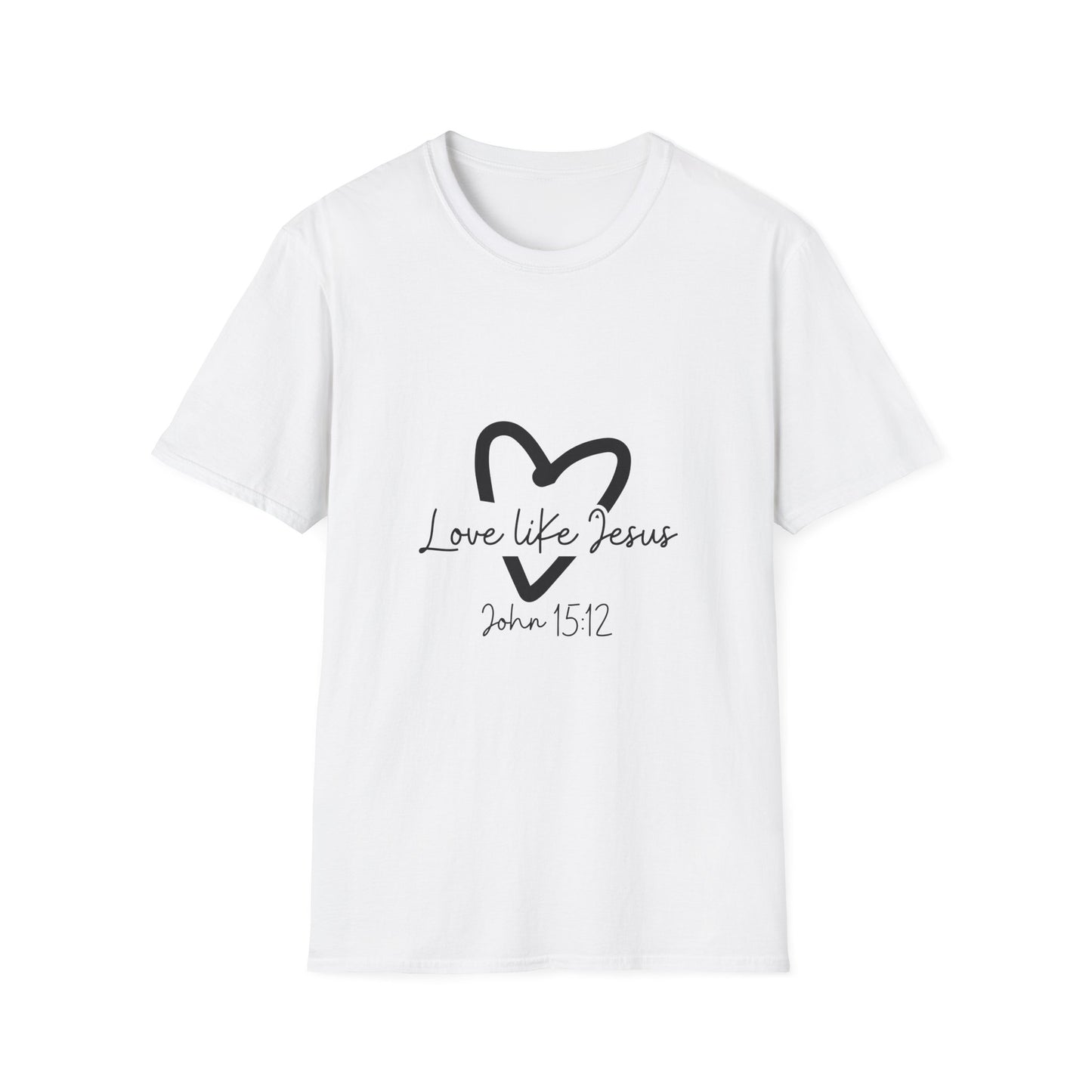 Christian Unisex T-Shirt, Inspirational Jesus Tee, Religious Graphic Tee, Comfortable Softstyle Top, Christian Gift, Printed Front and Back