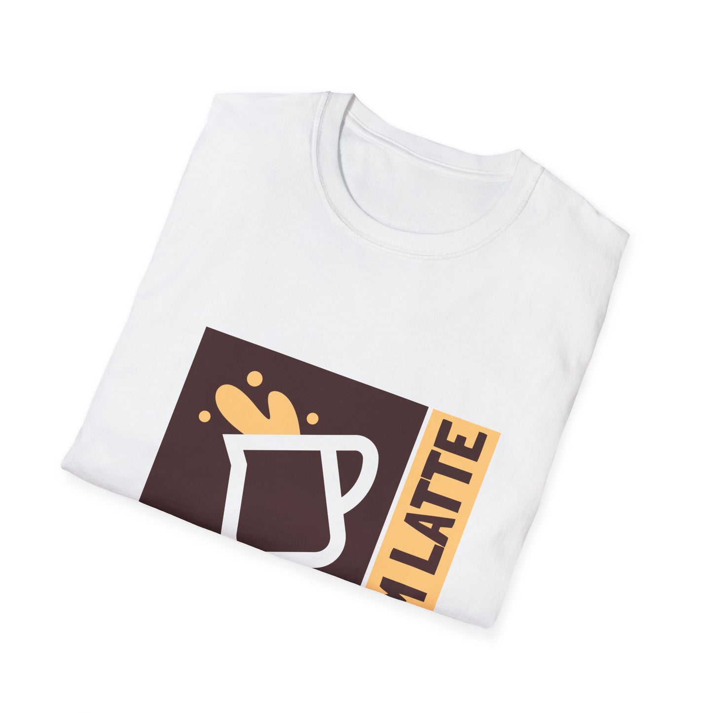 Sorry I'm Latte, Unisex Softstyle T-Shirt, Coffee lover, Funny Coffee Shirt, Gift for Coffee Drinkers, Coffee Obsessed Apparel
