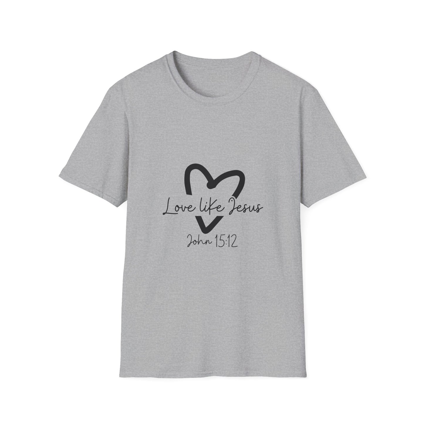 Christian Unisex T-Shirt, Inspirational Jesus Tee, Religious Graphic Tee, Comfortable Softstyle Top, Christian Gift, Printed Front and Back