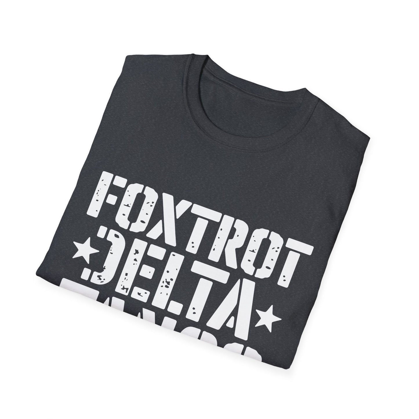 Delta Foxtrot Tango Resist Persist Prevail Unisex Softstyle T-Shirt, Protest Tee, Activist Shirt, Political Apparel, Military Alphabet Top