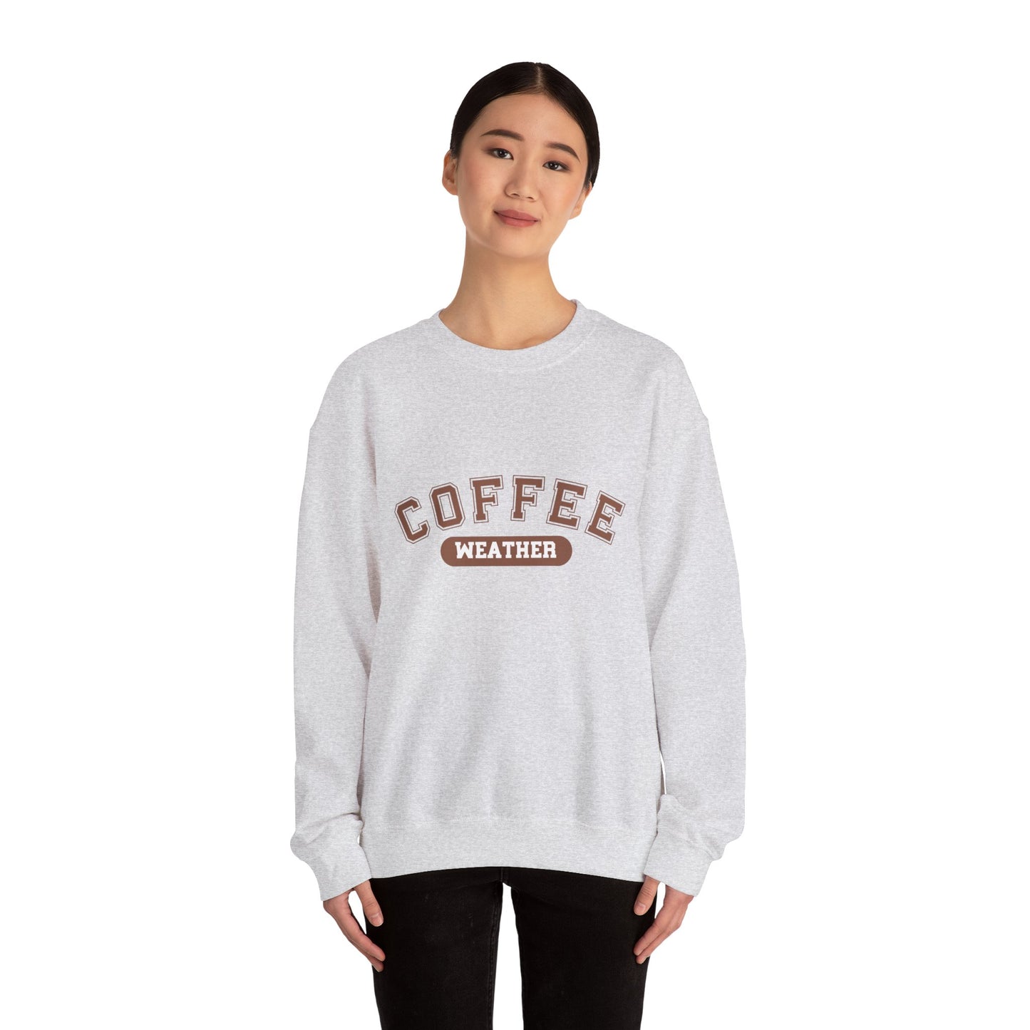Coffee Weather Sweatshirt, Cozy Winter Jumper, Warm Fall Pullover, Gift for Coffee Lovers, Hygge Clothing, Comfy Sweater