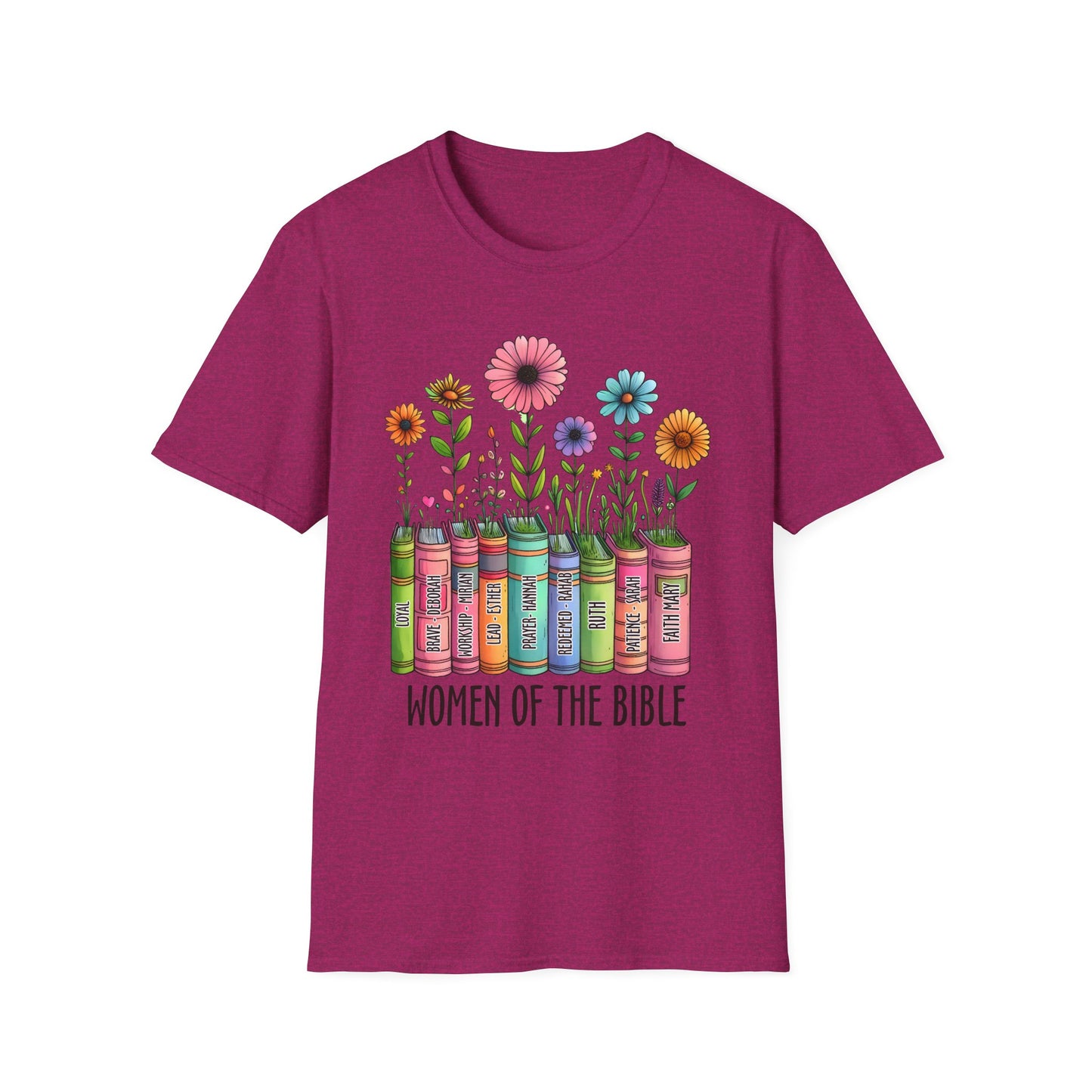 Women of the Bible Unisex Softstyle T-Shirt, Religious Christian Tee, Biblical Clothing, Faith Shirt, Inspirational Top