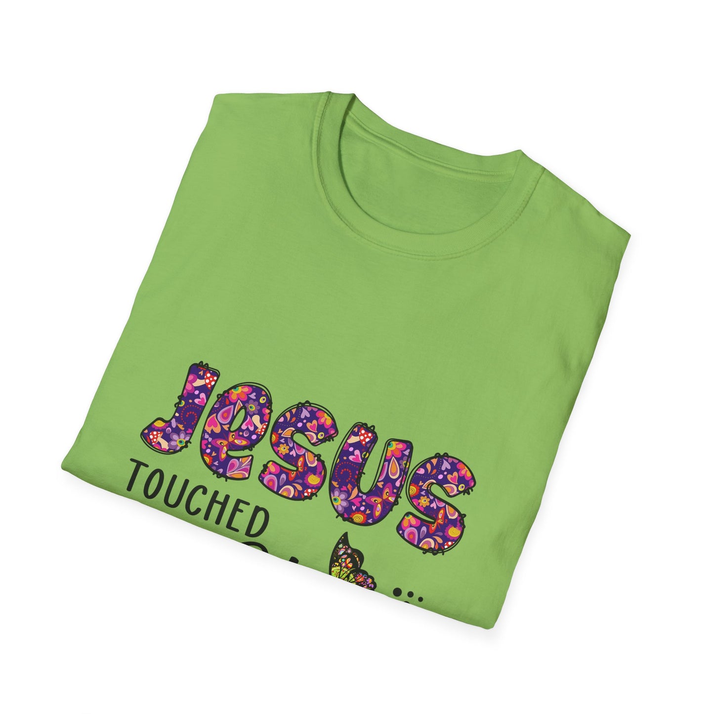 Jesus Touched My Heart Unisex T-Shirt, Spiritual Tee, Christian Gift, Inspirational Shirt, Faith Clothing