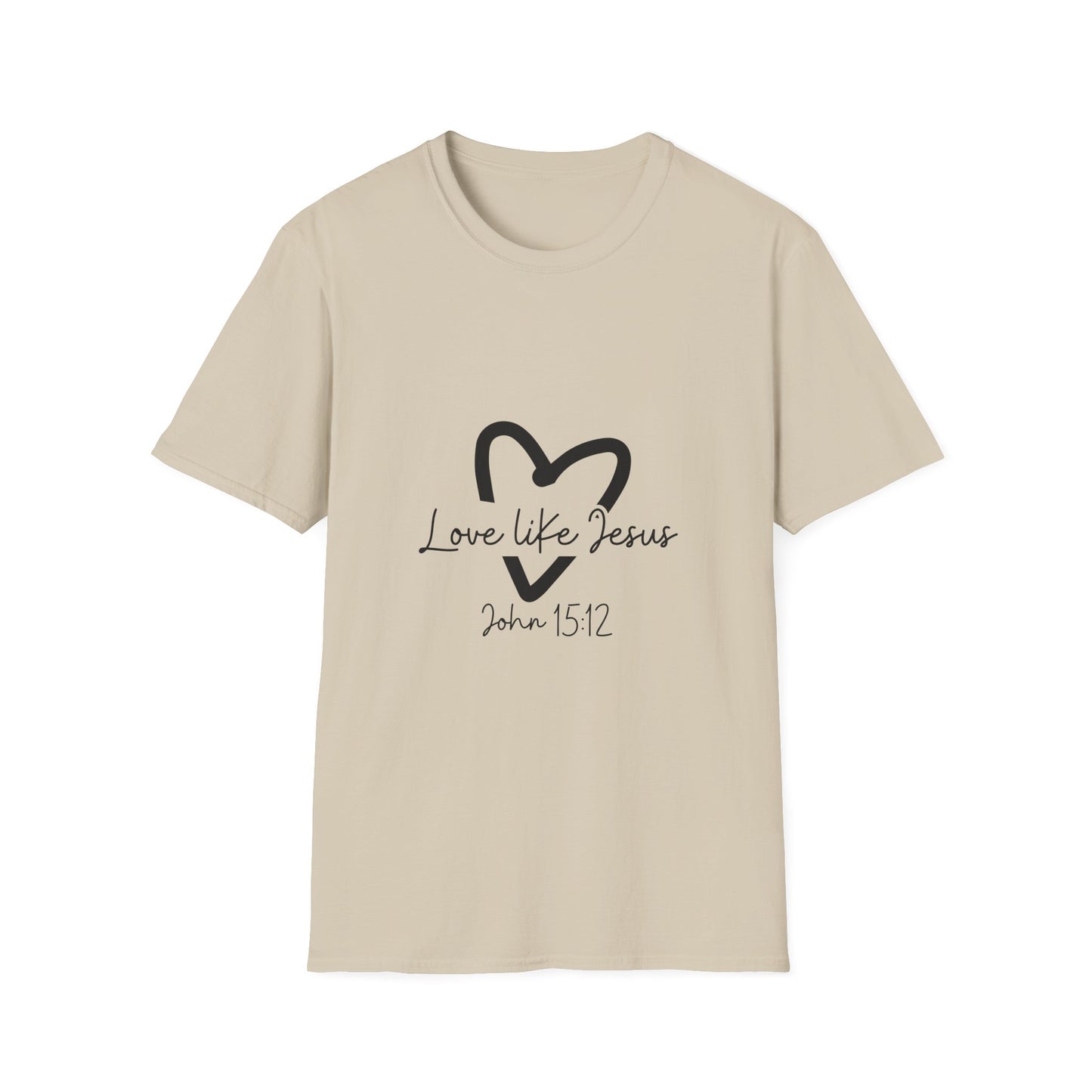 Christian Unisex T-Shirt, Inspirational Jesus Tee, Religious Graphic Tee, Comfortable Softstyle Top, Christian Gift, Printed Front and Back