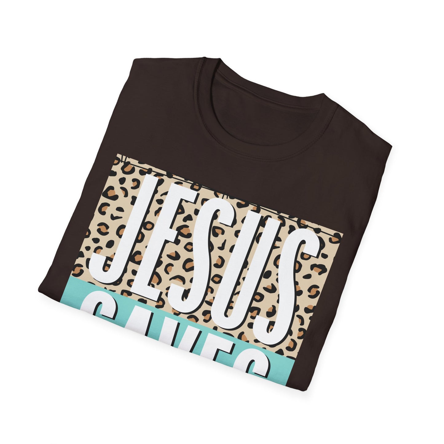 Religious Jesus Saves Unisex Softstyle T-Shirt, Christian Faith Tee, Church Gift, Inspirational Shirt, Religious Apparel