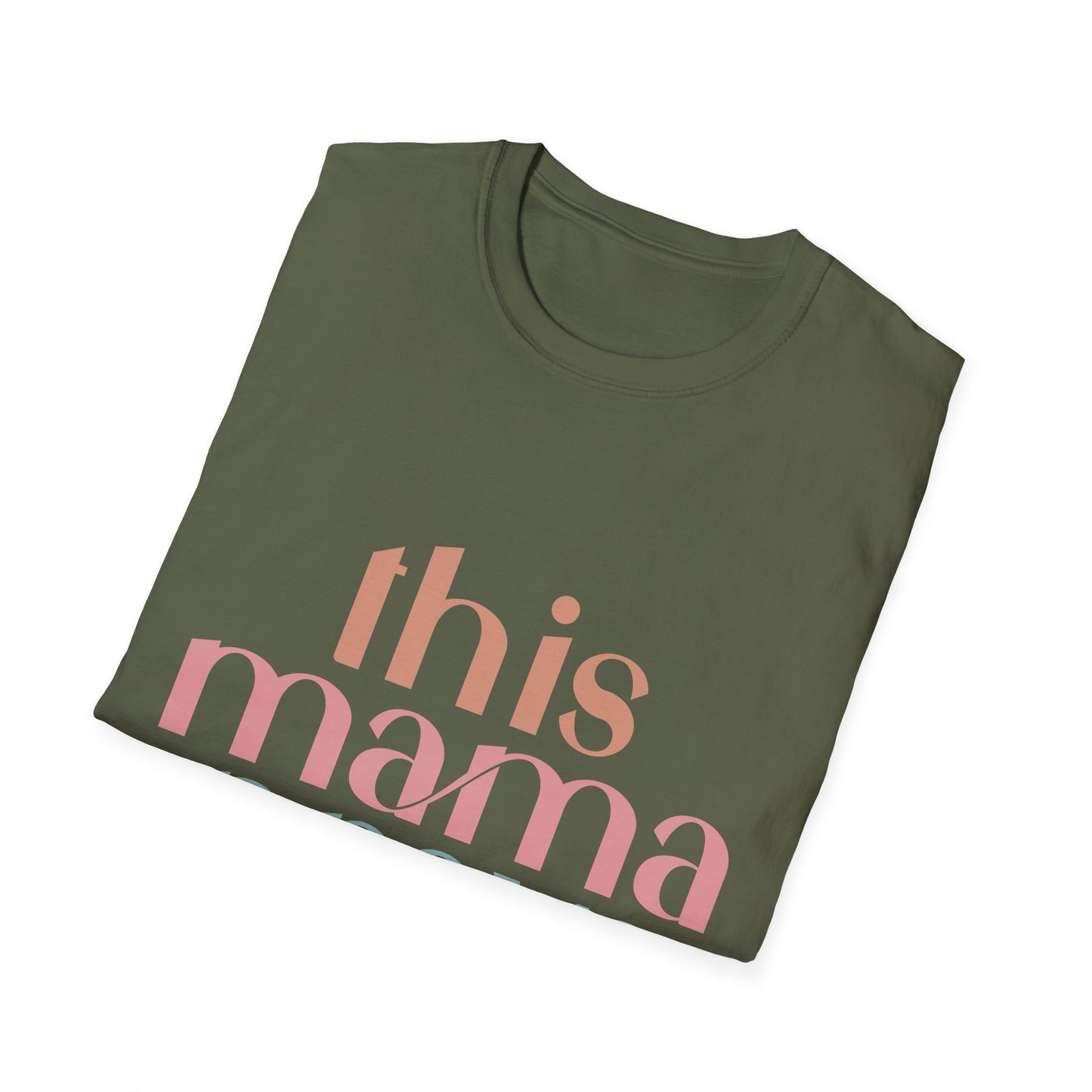Praying Mama Unisex Softstyle T-Shirt, Mother's Day Gift, Christian Tee, Religious Shirt, Mom Prayer Apparel