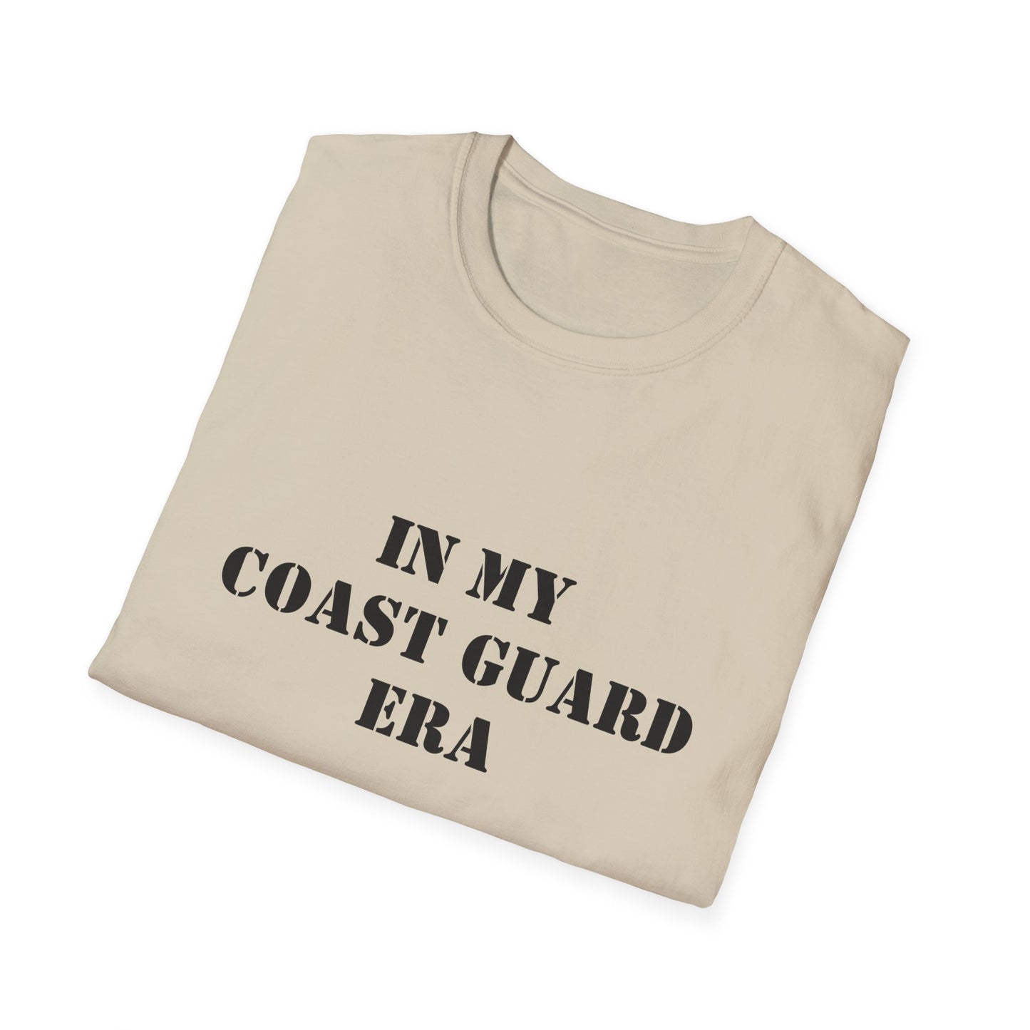 Coast Guard Era Unisex Softstyle T-Shirt, Nautical Tee, Ocean Lover Gift, Graphic Tee, Naval Theme Top