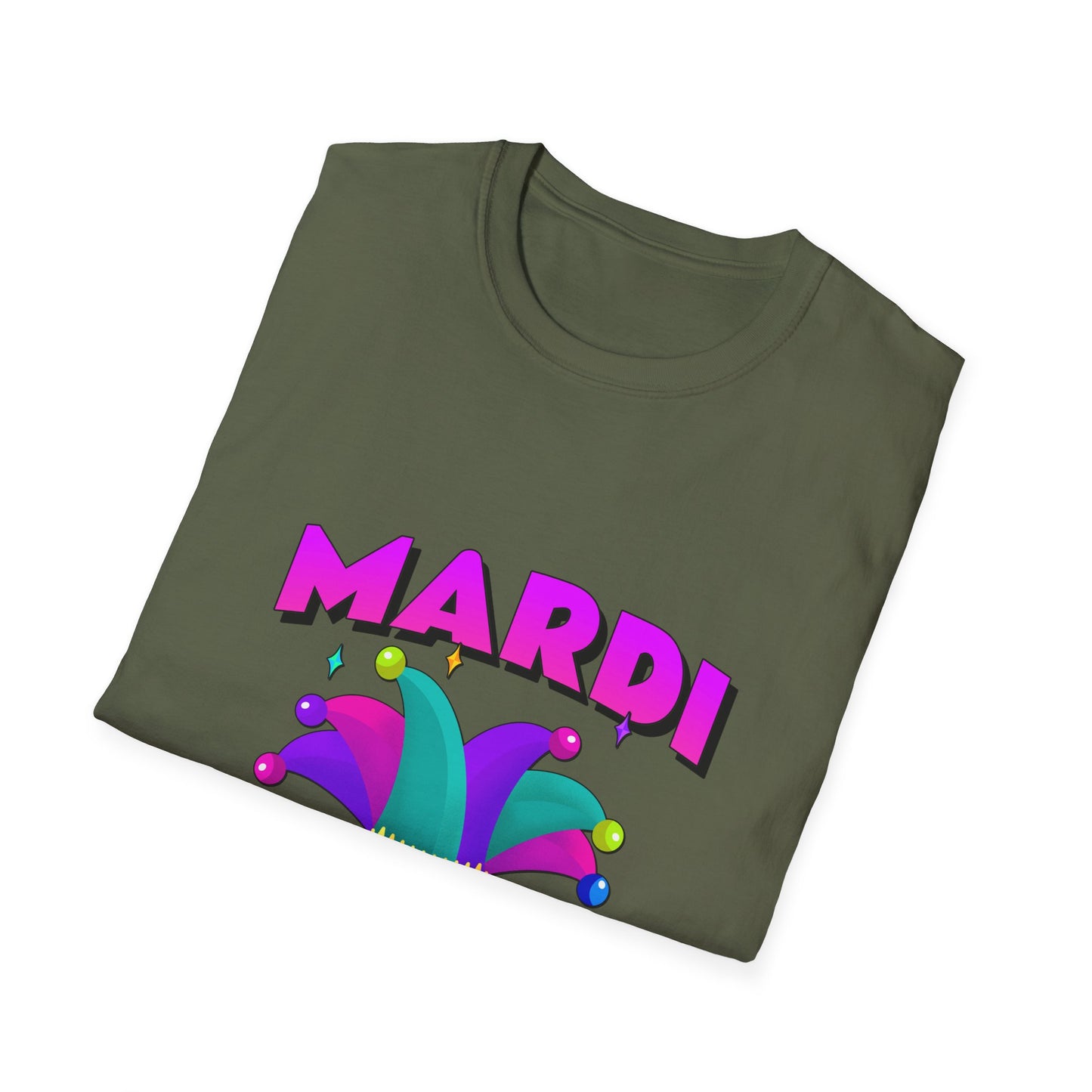 Mardi Gras T-Shirt, Fat Tuesday Tee, Carnival Shirt, Unisex Softstyle Top, Festival Wear