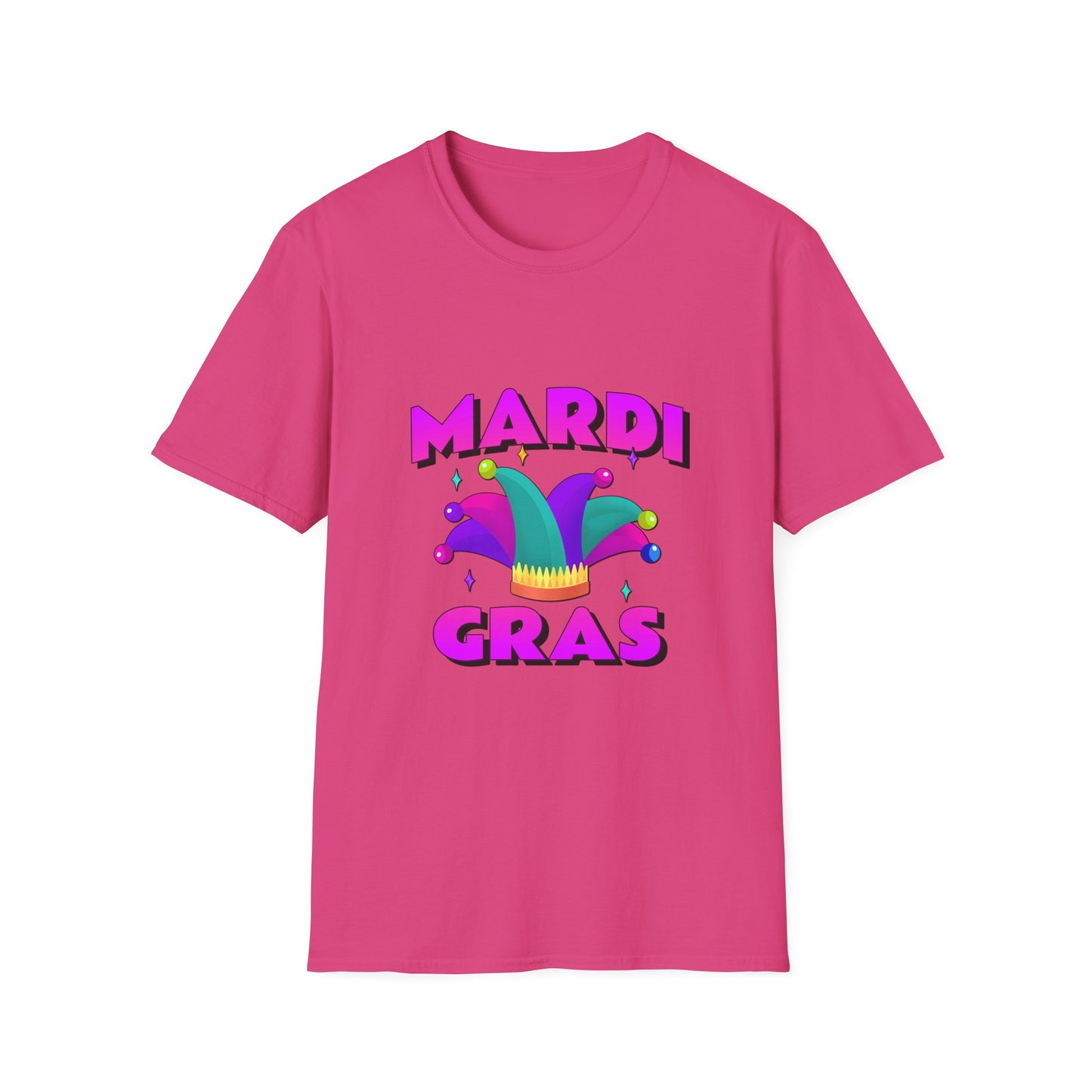 Mardi Gras T-Shirt, Fat Tuesday Tee, Carnival Shirt, Unisex Softstyle Top, Festival Wear
