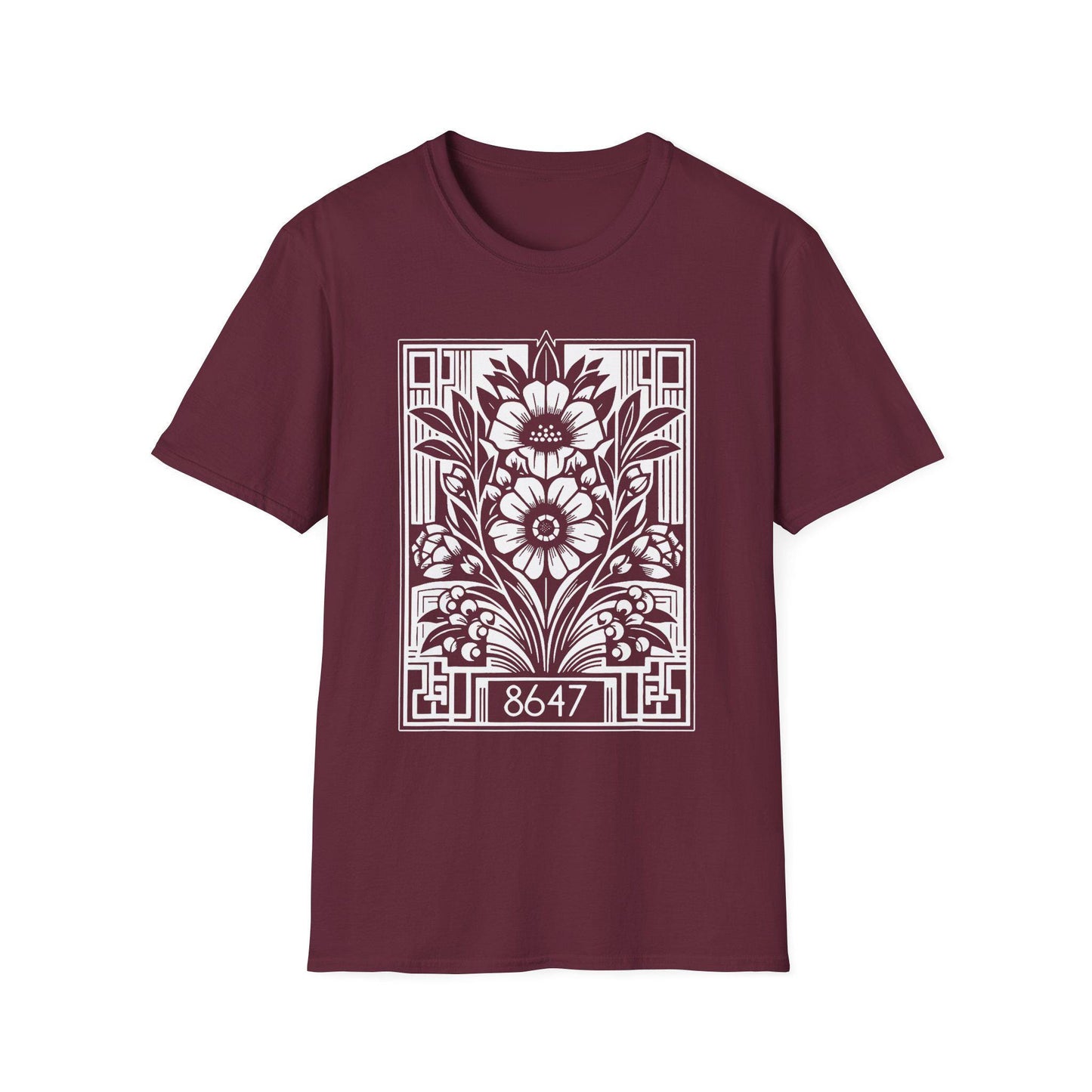 Subtle Anti Trump 8647 Floral Graphic Unisex T-Shirt, Resist Statement Tee, Protest Shirt, Political Activist Top, Feminist Apparel