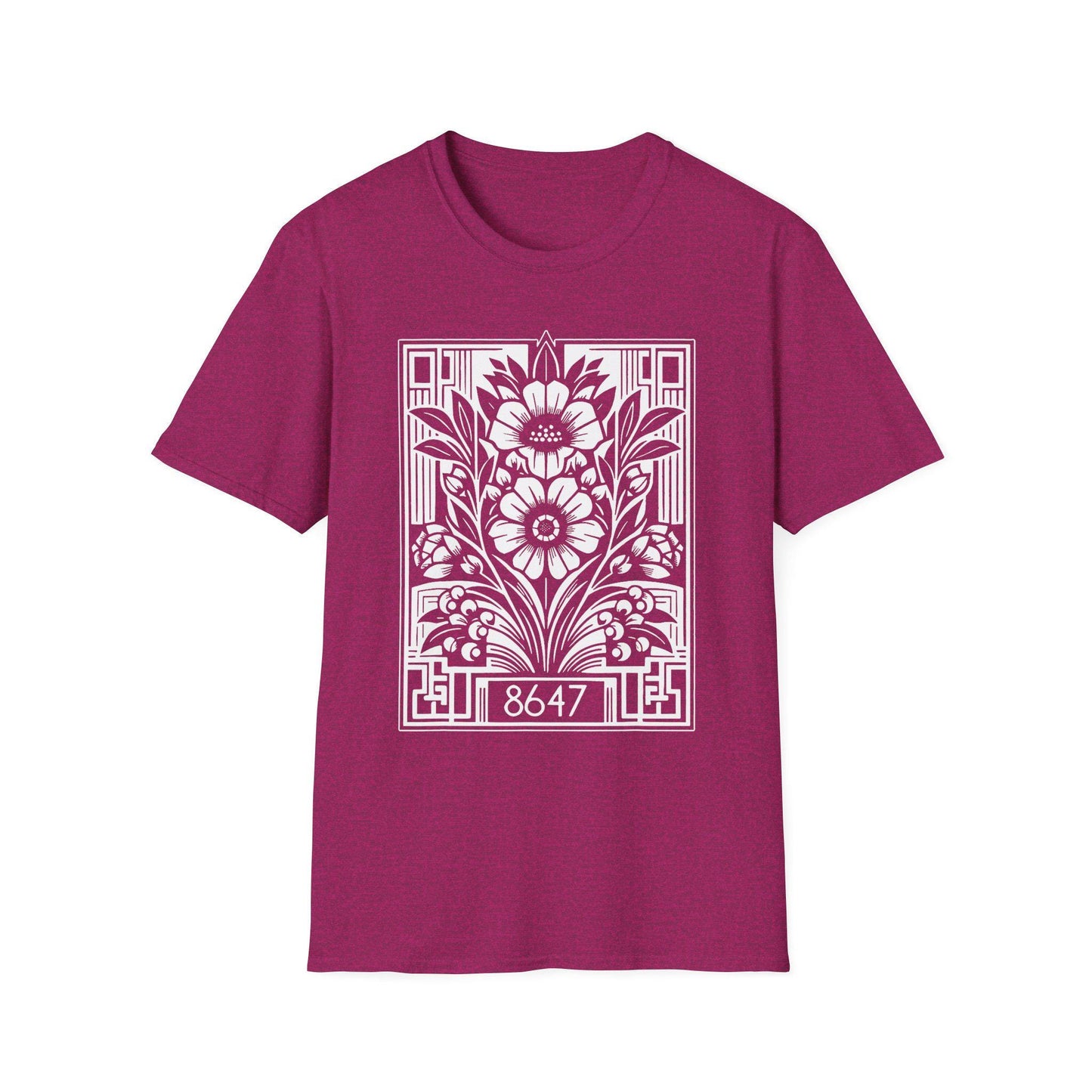 Subtle Anti Trump 8647 Floral Graphic Unisex T-Shirt, Resist Statement Tee, Protest Shirt, Political Activist Top, Feminist Apparel