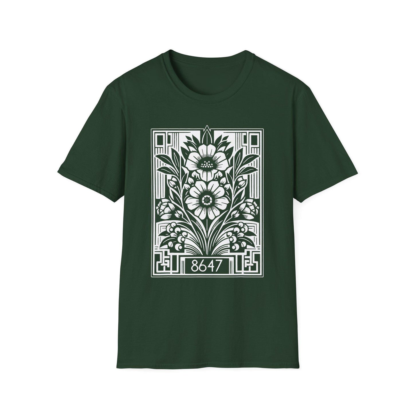 Subtle Anti Trump 8647 Floral Graphic Unisex T-Shirt, Resist Statement Tee, Protest Shirt, Political Activist Top, Feminist Apparel