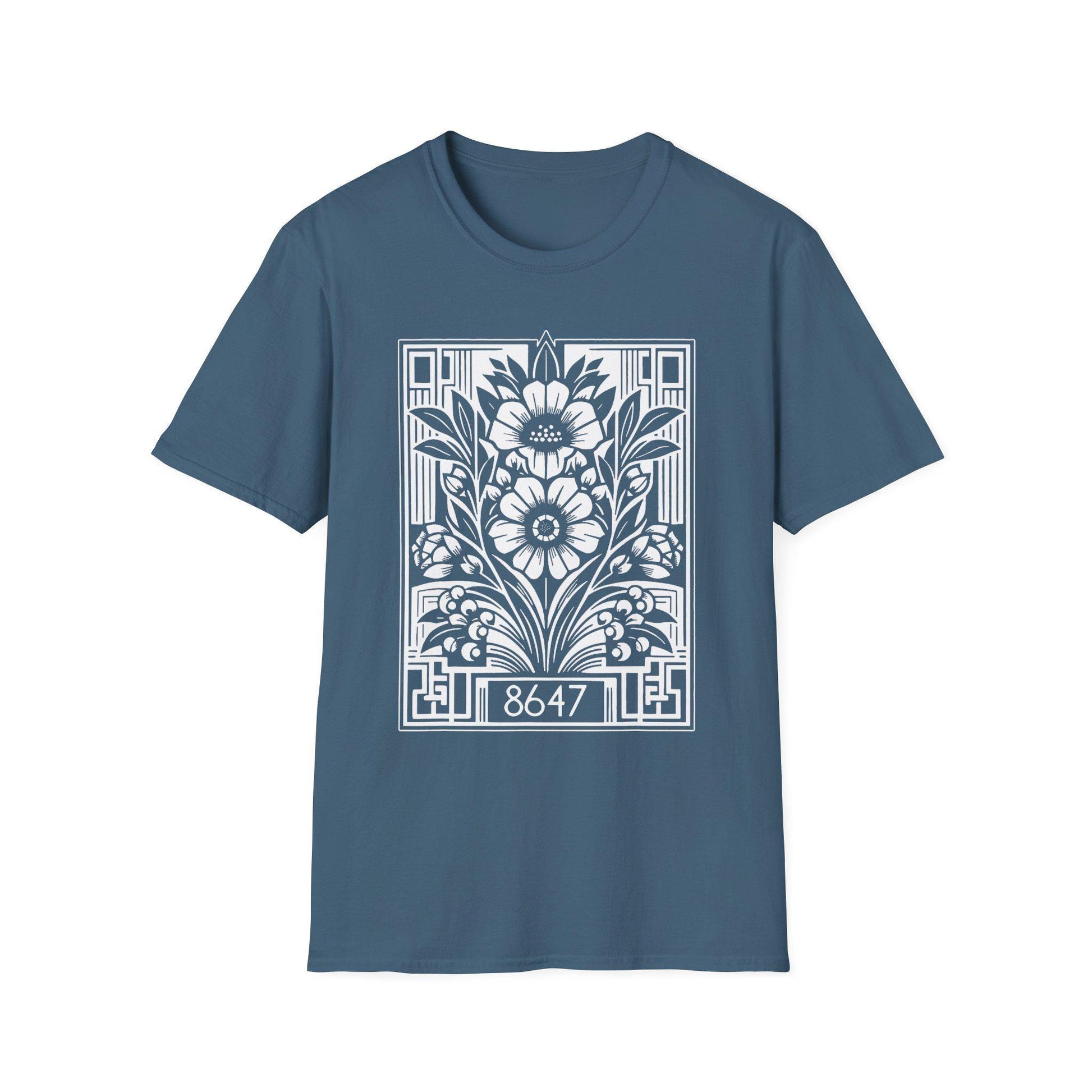 Subtle Anti Trump 8647 Floral Graphic Unisex T-Shirt, Resist Statement Tee, Protest Shirt, Political Activist Top, Feminist Apparel
