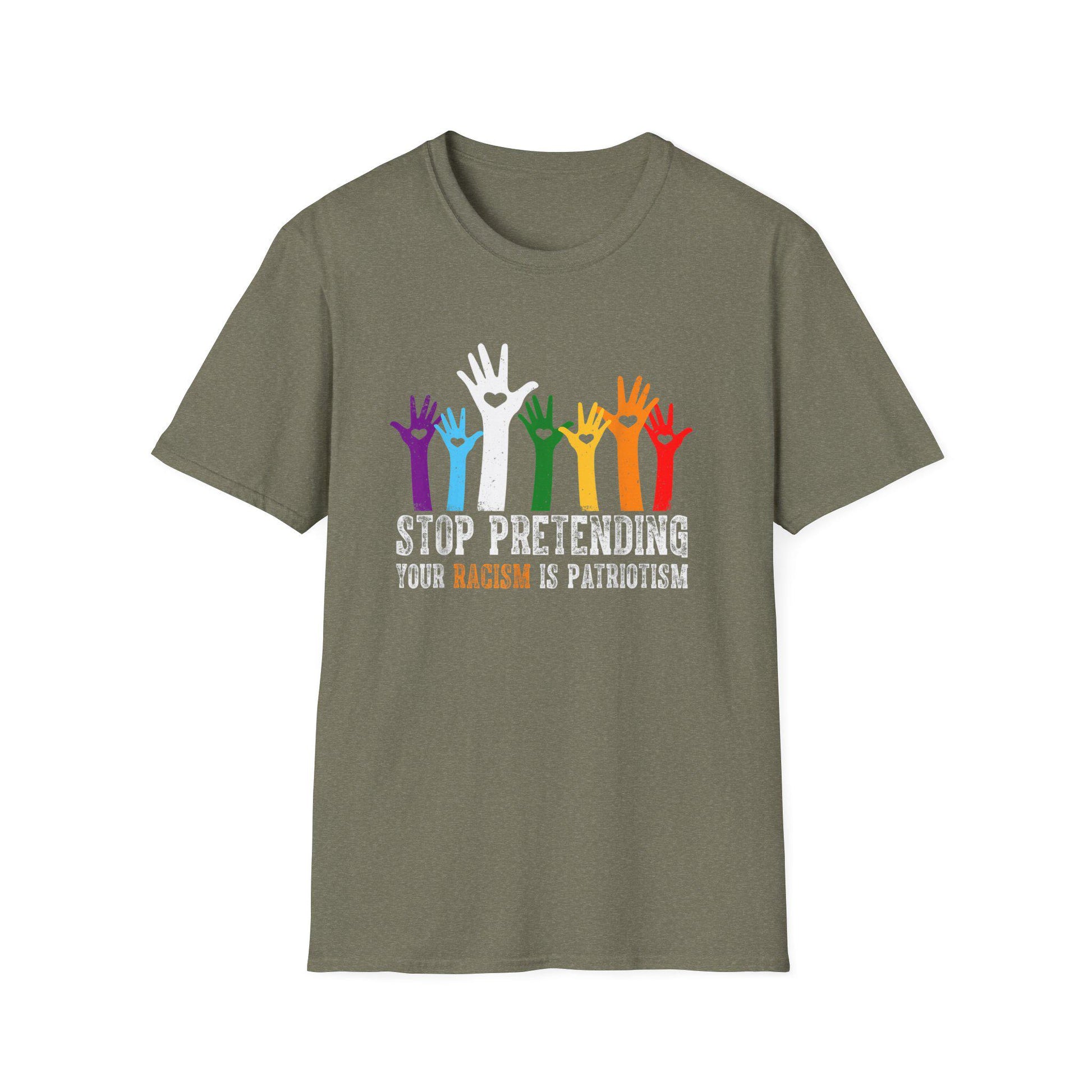 Stop Pretending Unisex Softstyle T-Shirt, Pride Awareness Tee, Activism Shirt, LGBTQ+ Support, Social Justice Apparel