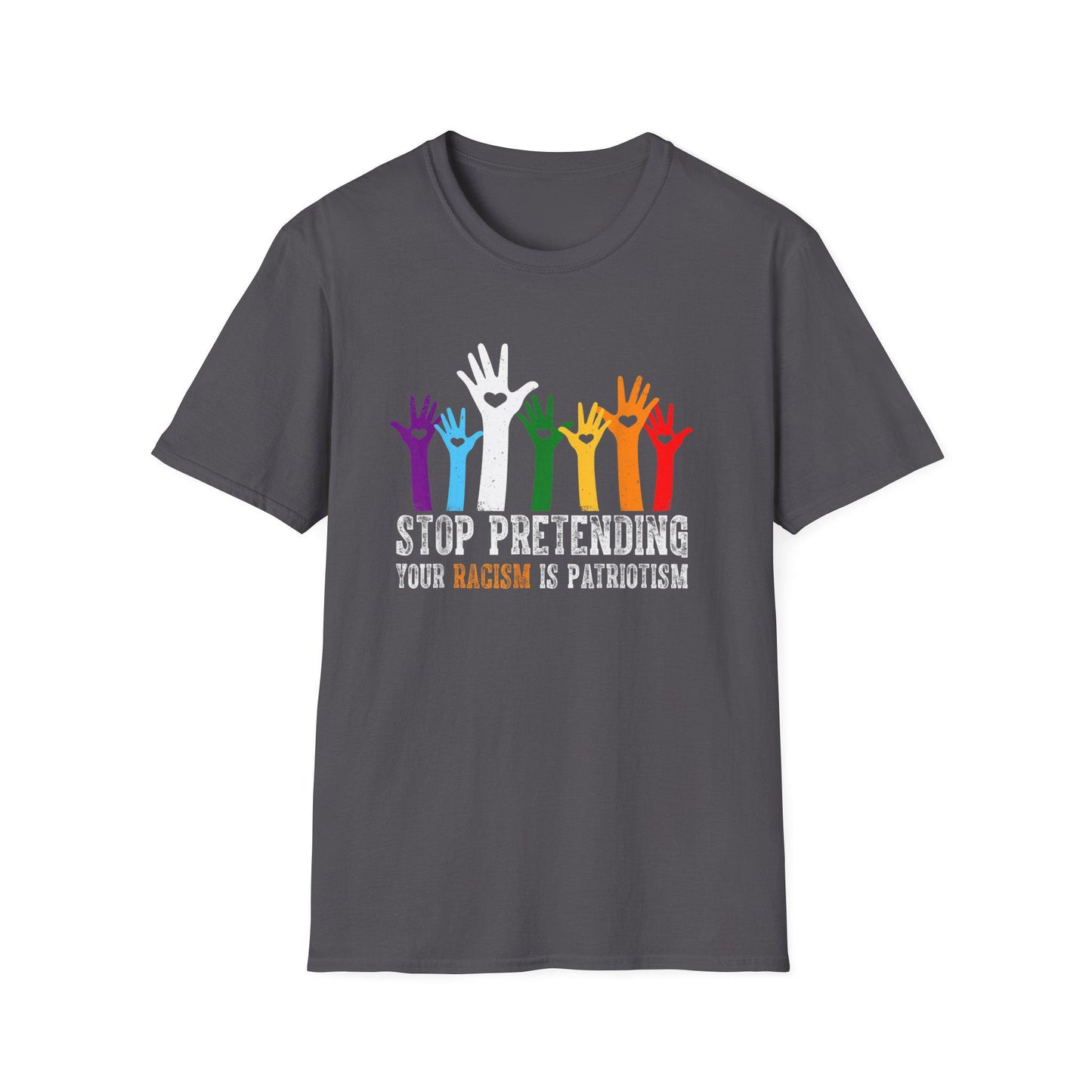 Stop Pretending Unisex Softstyle T-Shirt, Pride Awareness Tee, Activism Shirt, LGBTQ+ Support, Social Justice Apparel