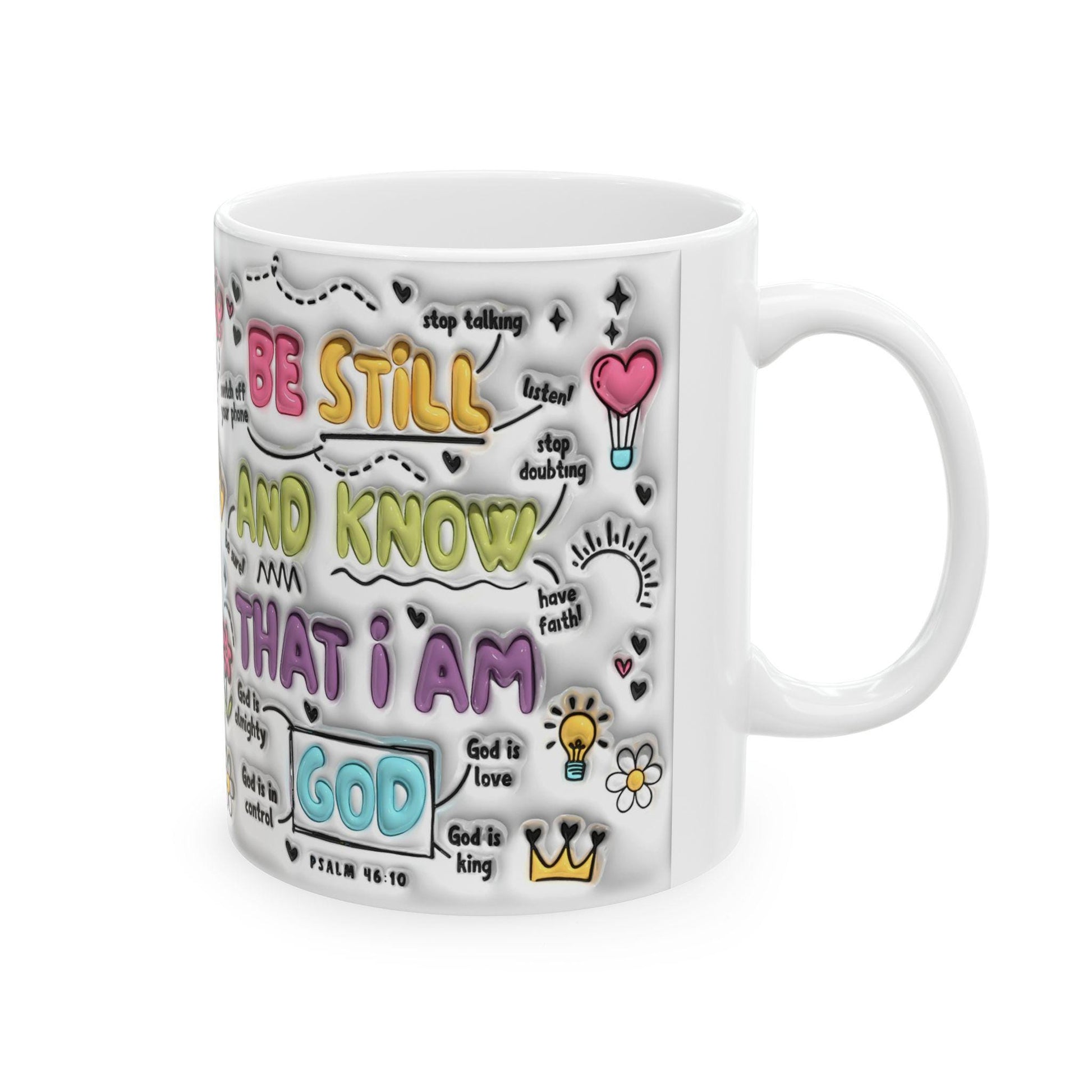 Inspirational Ceramic Mug - Motivational Gift for Friends, Teachers, Self-Care, Coffee Lovers, Home Decor, Unique Gift Idea