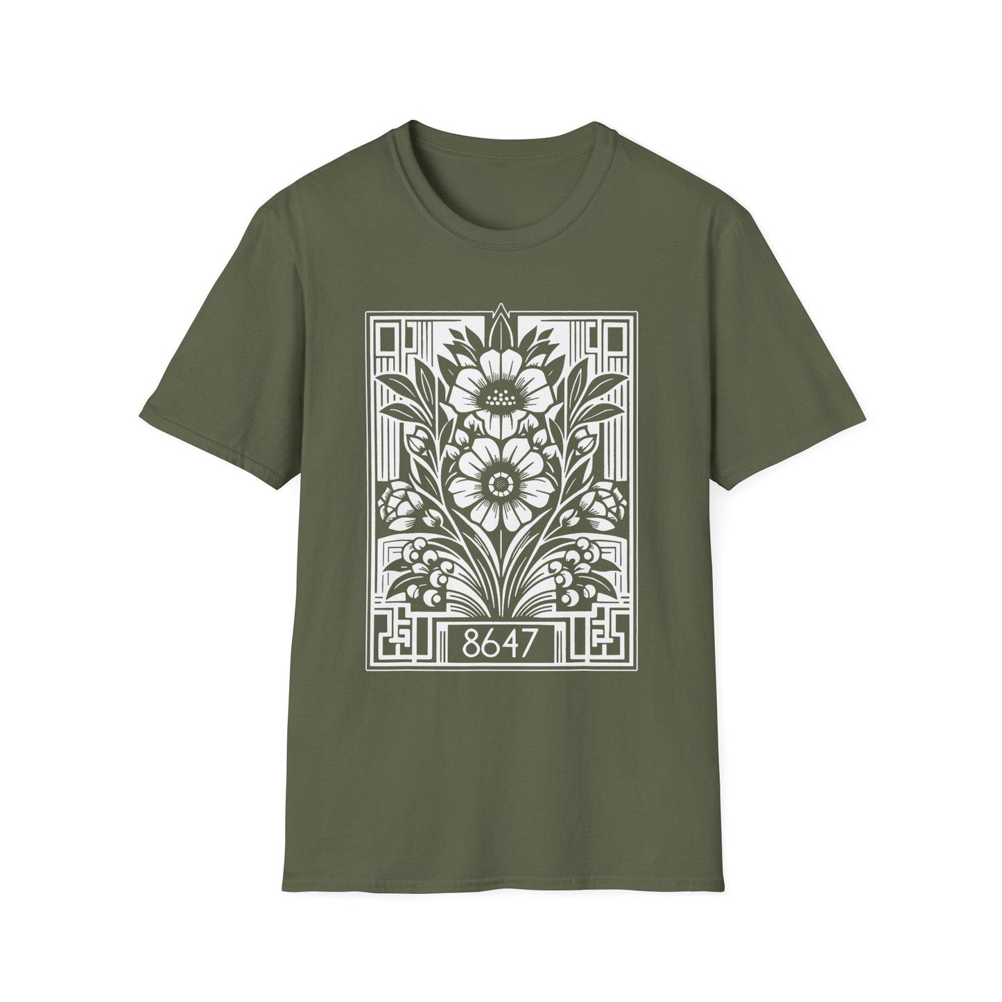 Subtle Anti Trump 8647 Floral Graphic Unisex T-Shirt, Resist Statement Tee, Protest Shirt, Political Activist Top, Feminist Apparel