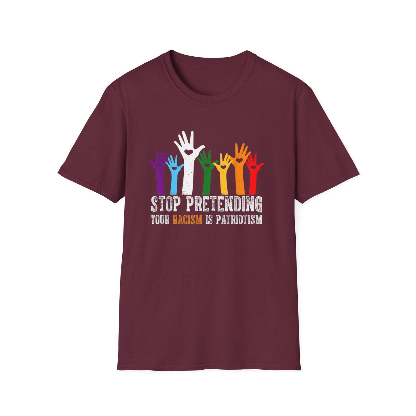 Stop Pretending Unisex Softstyle T-Shirt, Pride Awareness Tee, Activism Shirt, LGBTQ+ Support, Social Justice Apparel