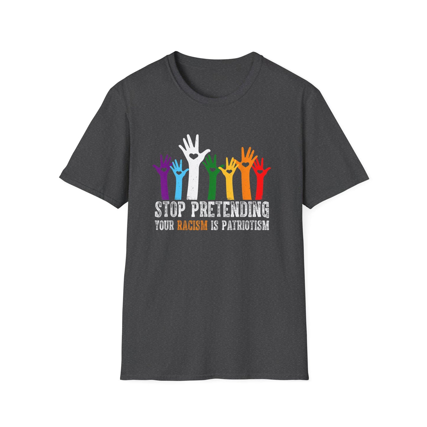 Stop Pretending Unisex Softstyle T-Shirt, Pride Awareness Tee, Activism Shirt, LGBTQ+ Support, Social Justice Apparel