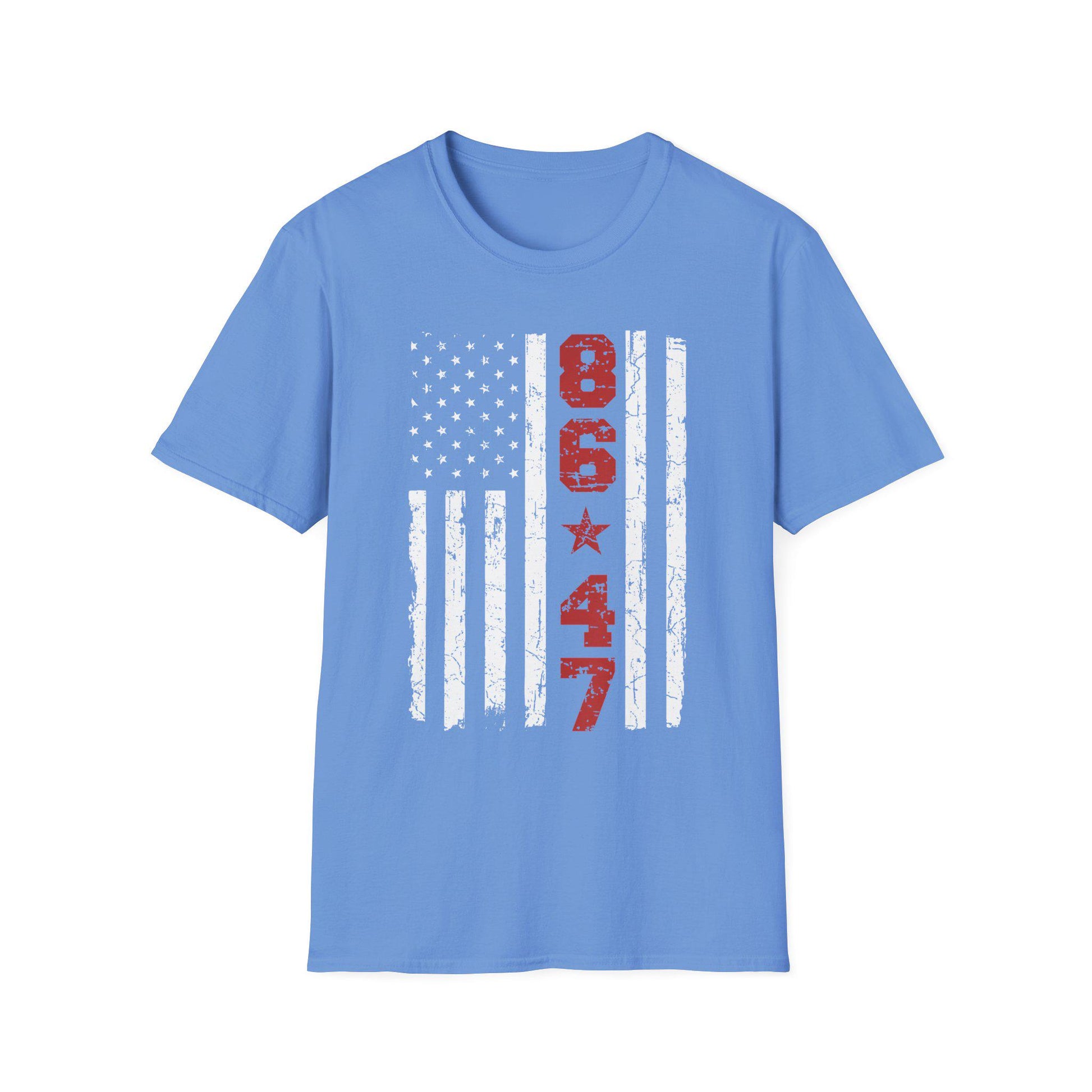 Unisex Softstyle T-Shirt 8647 Anti Trump Protest Tee, Political Statement Shirt, Activist Clothing, Resist Movement Top, Liberal Protest