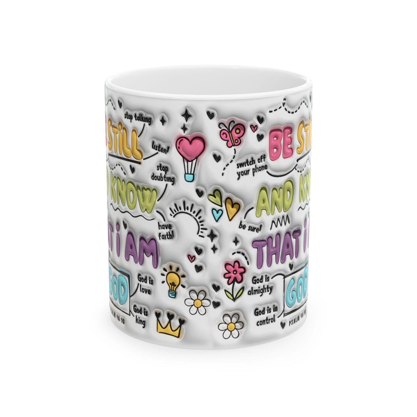 Inspirational Ceramic Mug - Motivational Gift for Friends, Teachers, Self-Care, Coffee Lovers, Home Decor, Unique Gift Idea