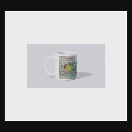 Colorful Breakthrough Ceramic Mug | Unique Art Mug for Home, Office, Gift Ideas, Vibrant Coffee Cup, Wall Art Inspired | 11oz & 15oz