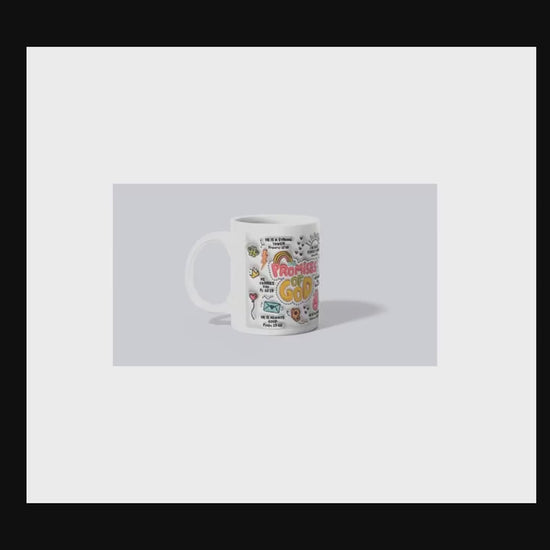 Inspirational Ceramic Mug - Promises of God, Faith-Based Gift, Christian Coffee Cup, Bible Verse Mug, Uplifting Drinkware, Devotional
